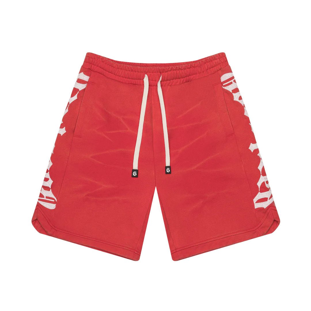 Godspeed Courtside Shorts Red Wash by Godspeed - NWAHype 1 for streetwear Shorts in USA