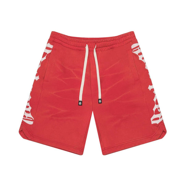 Godspeed Courtside Shorts Red Wash by Godspeed - NWAHype 1 for streetwear Shorts in USA