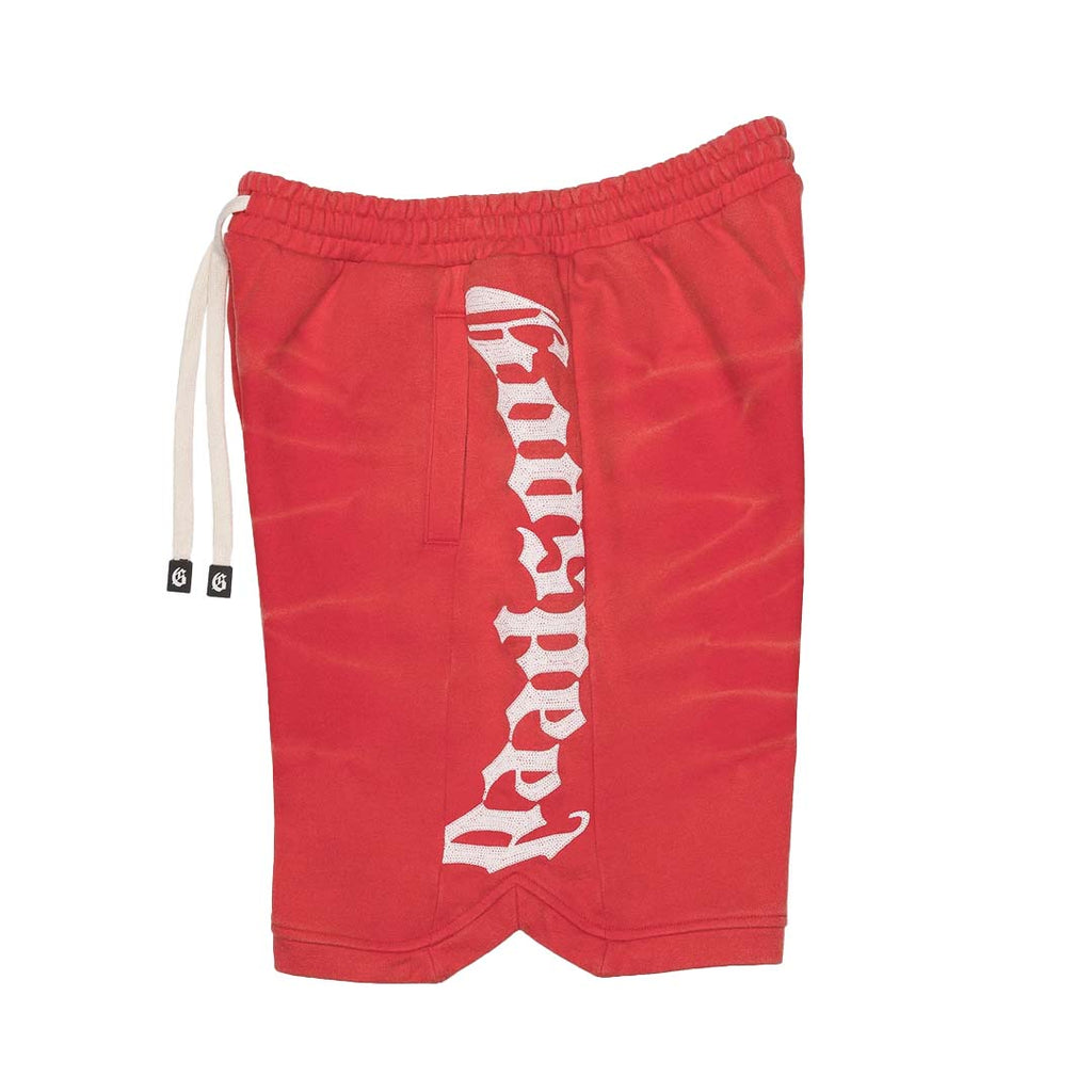 Godspeed Courtside Shorts Red Wash by Godspeed - NWAHype 1 for streetwear Shorts in USA