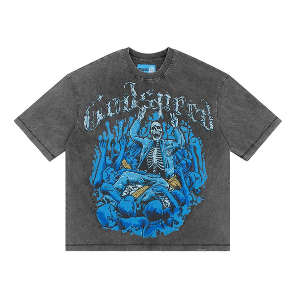 Godspeed Crowd Surf Grey Wash Tee by Godspeed - NWAHYPE No.1 for streetwear T-Shirts in USA