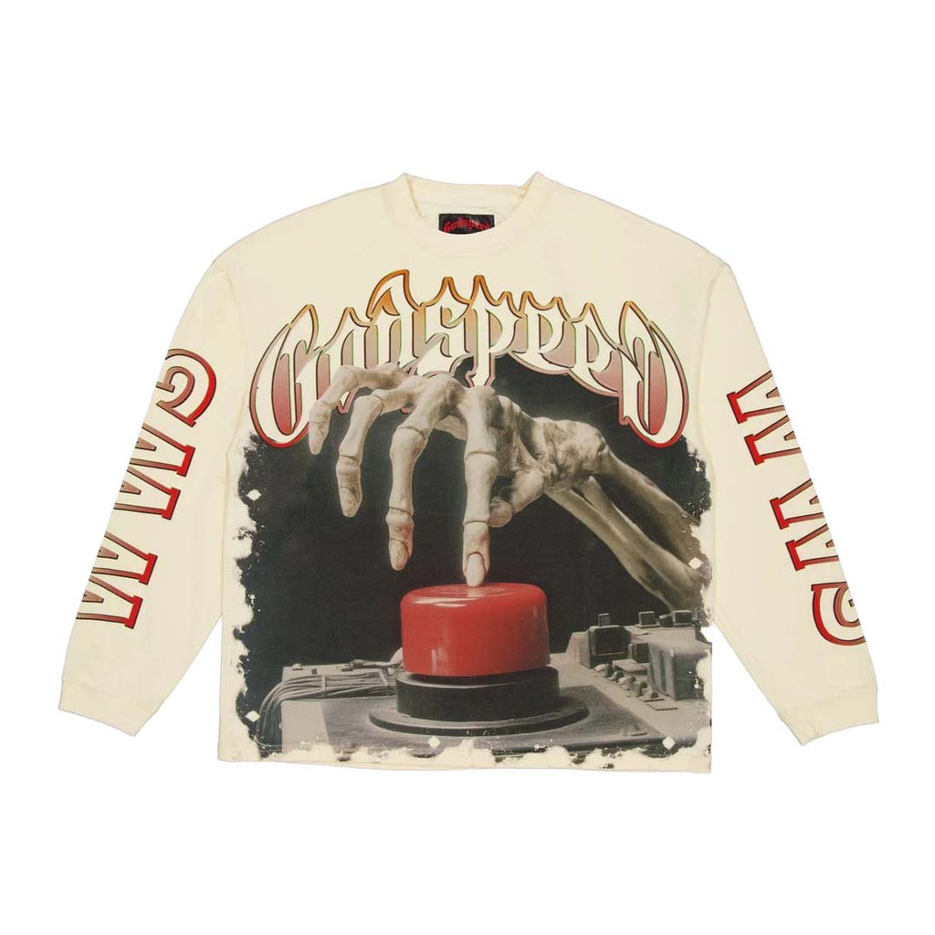Godspeed Detonator Long Sleeve Tee Bone by Godspeed - NWAHype 1 for streetwear T-Shirts in USA
