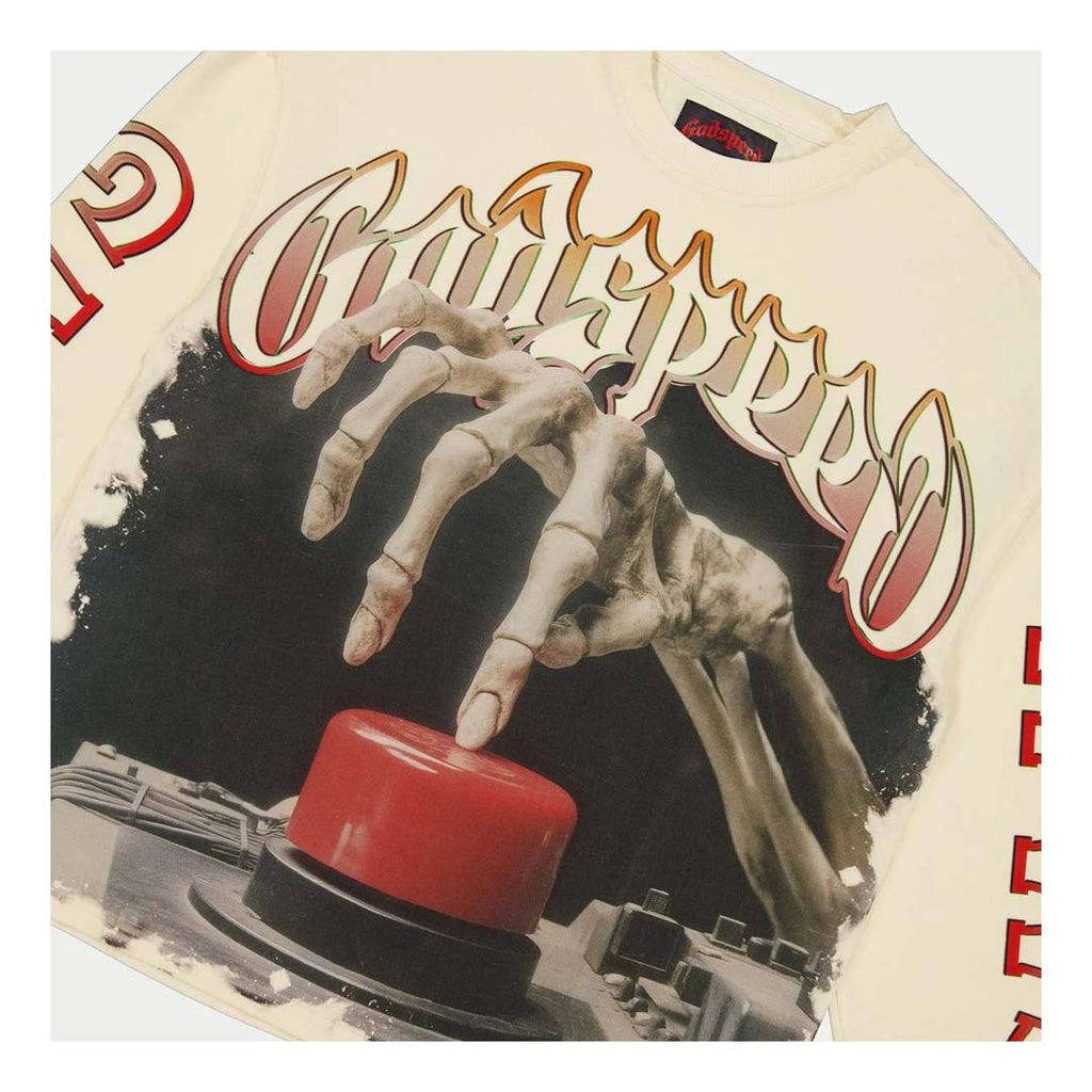 Godspeed Detonator Long Sleeve Tee Bone by Godspeed - NWAHype 1 for streetwear T-Shirts in USA