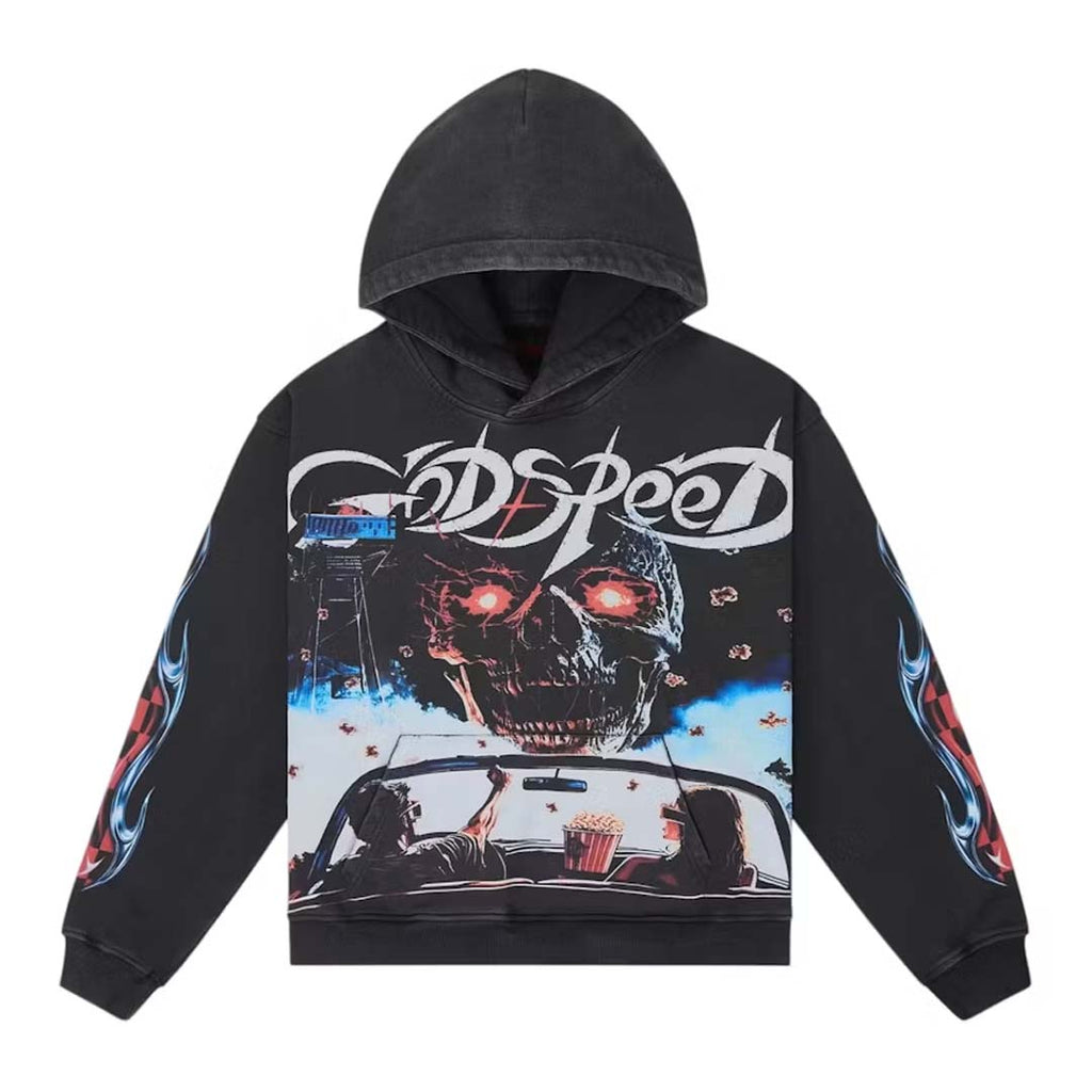 Godspeed Drive in Hoodie Black Wash by Godspeed - NWAHYPE No.1 for streetwear Hoodies in USA