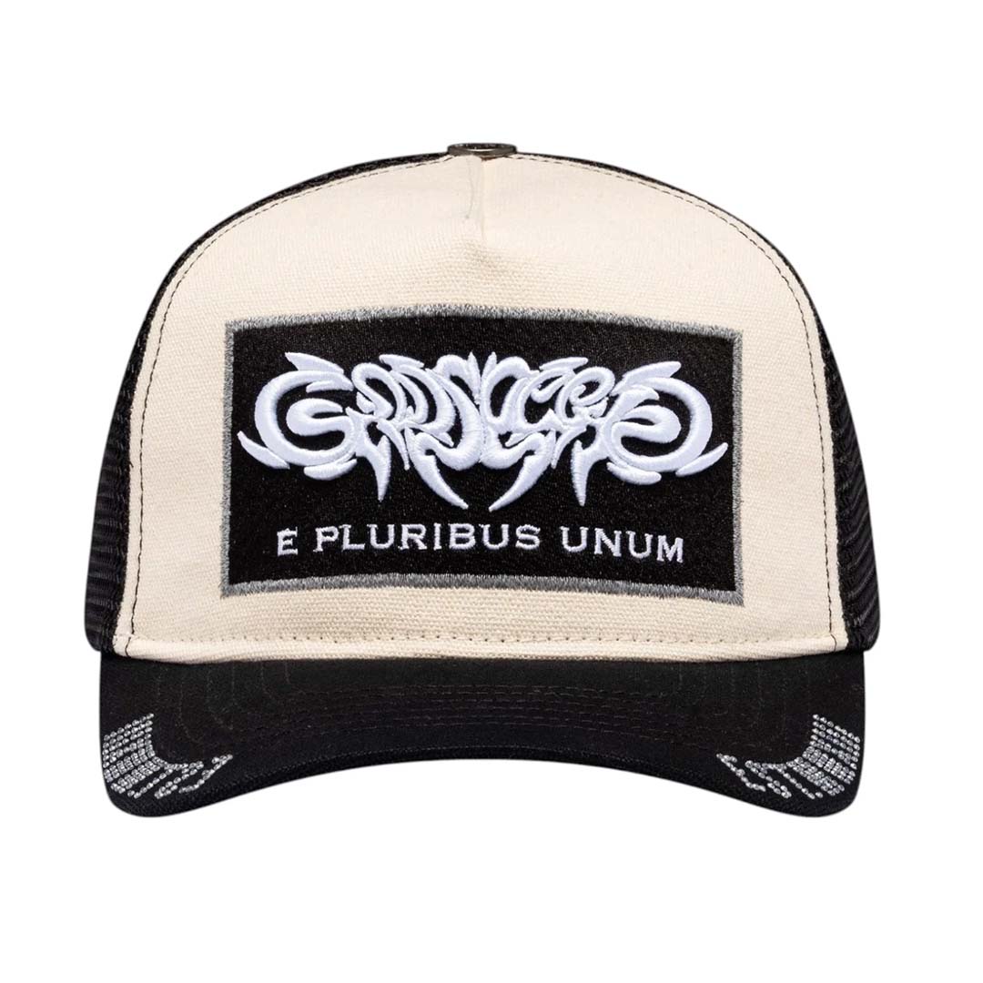 Godspeed E Pluribus Trucker Hat White Black by Godspeed - NWAHYPE No.1 for streetwear Hats in USA