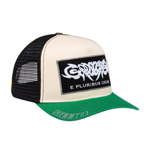 Godspeed E Pluribus Trucker Hat White Green by Godspeed - NWAHYPE No.1 for streetwear Hats in USA