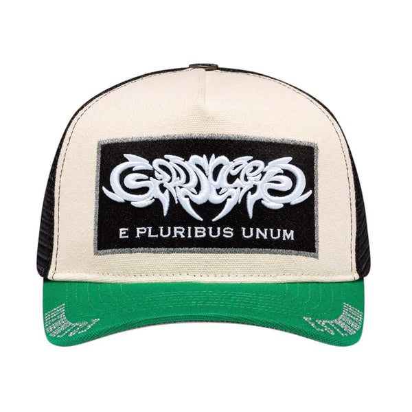 Godspeed E Pluribus Trucker Hat White Green by Godspeed - NWAHYPE No.1 for streetwear Hats in USA