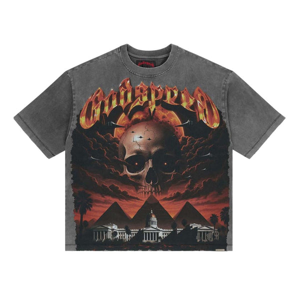 Godspeed Echoes of Empire Grey Tee by Godspeed - NWAHYPE No.1 for streetwear T-Shirts in USA