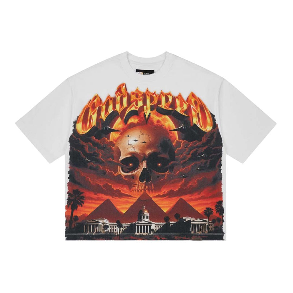 Godspeed Echoes of Empire White Tee by Godspeed - NWAHYPE No.1 for streetwear T-Shirts in USA