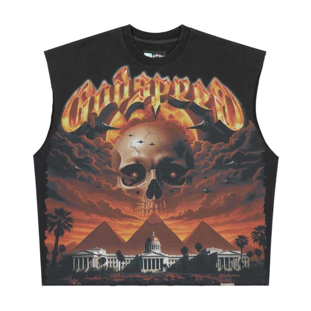 Godspeed Echos Of Empire Sleeveless Black Tee by Godspeed - NWAHYPE No.1 for streetwear T-Shirts in USA