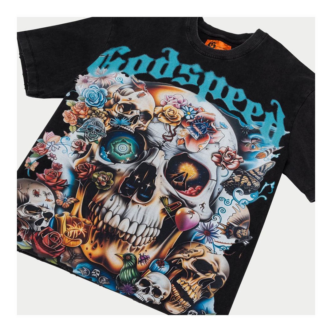 Godspeed Eternal Dream Black Wash Tee by Godspeed - NWAHype 1 for streetwear T-Shirts in USA
