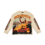 Godspeed F1 Finishline Long Sleeve Tee Bone by Godspeed - NWAHype 1 for streetwear T-Shirts in USA