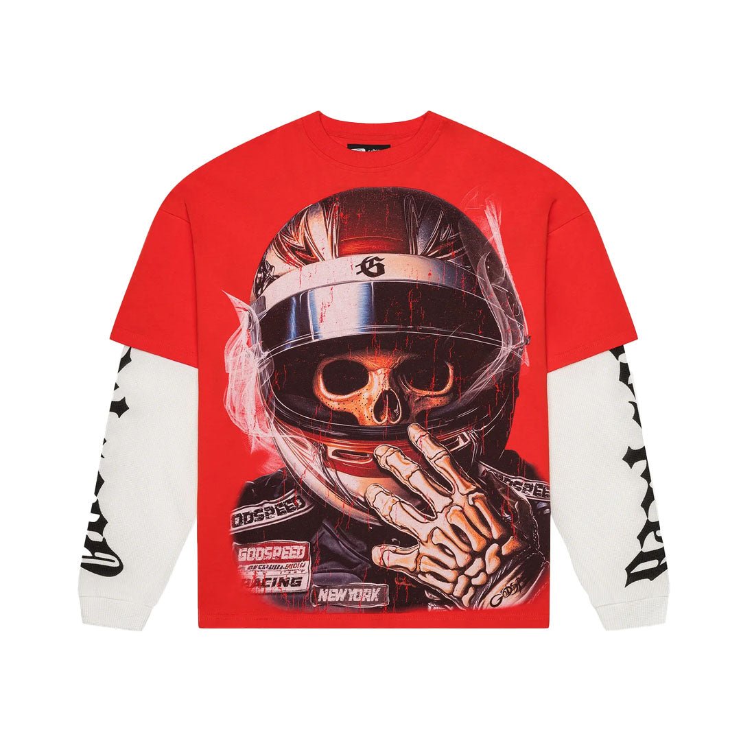 Godspeed F1 World Cup Layered Thermal Tee Red by Godspeed - NWAHype 1 for streetwear T-Shirts in USA