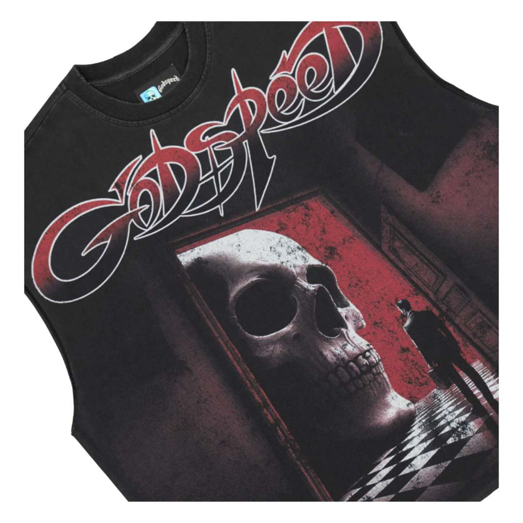 Godspeed Fates Doorstep Sleeveless Black Tee by Godspeed - NWAHYPE No.1 for streetwear T-Shirts in USA