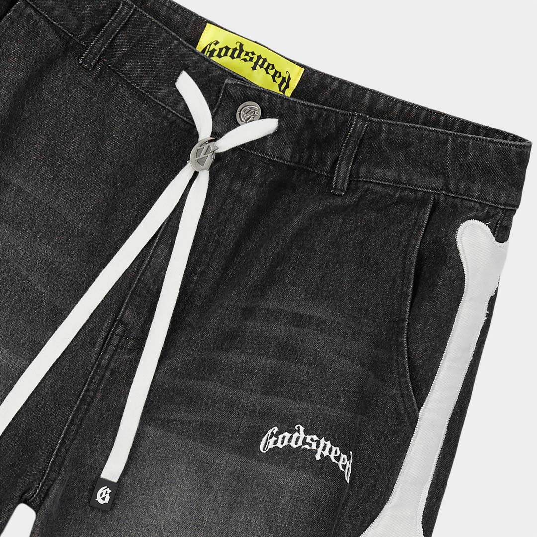 Godspeed Femur Denim Shorts Black by Godspeed - NWAHYPE No.1 for streetwear Shorts in USA