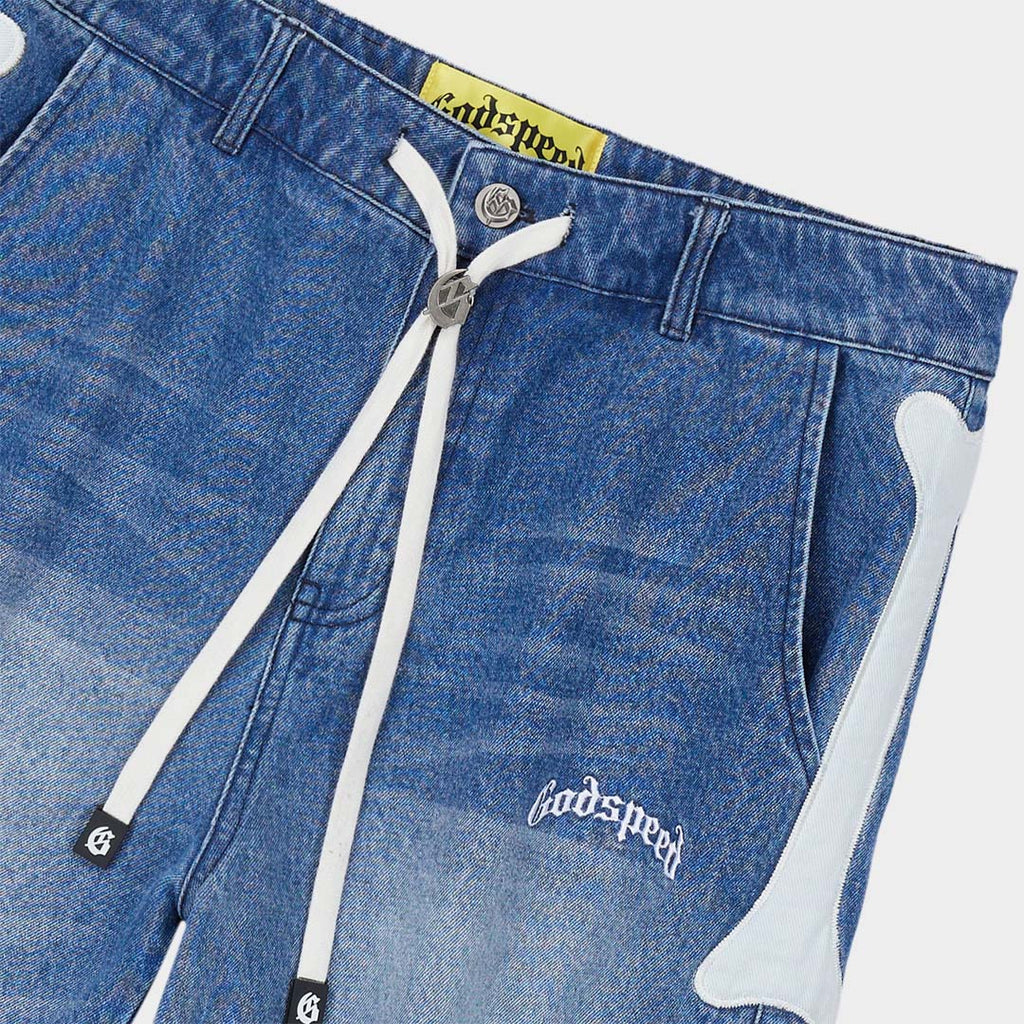 Godspeed Femur Denim Shorts Blue by Godspeed - NWAHYPE No.1 for streetwear Shorts in USA