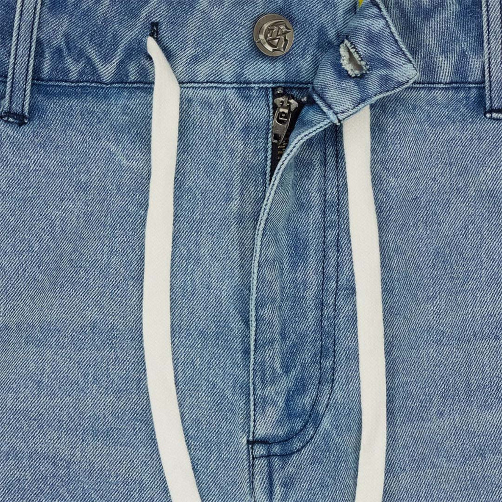 Godspeed Femur Frayed Denim Shorts Blue by Godspeed - NWAHYPE No.1 for streetwear Shorts in USA