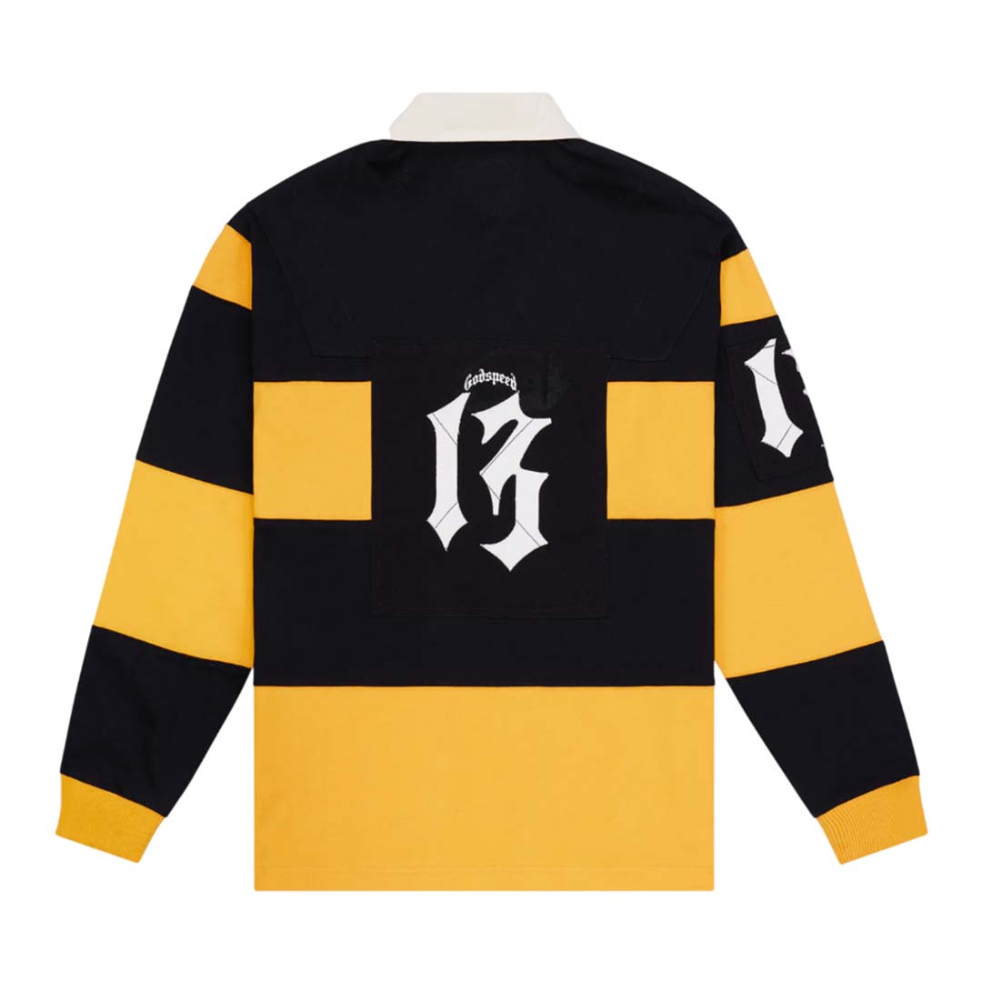 Godspeed Field Rugby Shirt Black Yellow by Godspeed - NWAHype No.1 for streetwear T-Shirts in USA