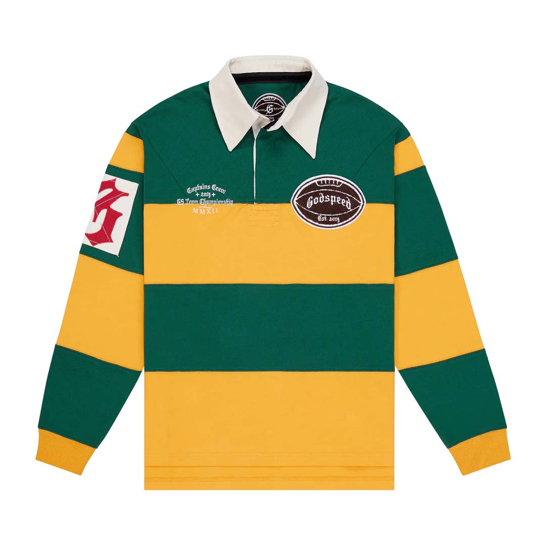 Godspeed Field Rugby Shirt Green Yellow by Godspeed - NWAHype No.1 for streetwear T-Shirts in USA