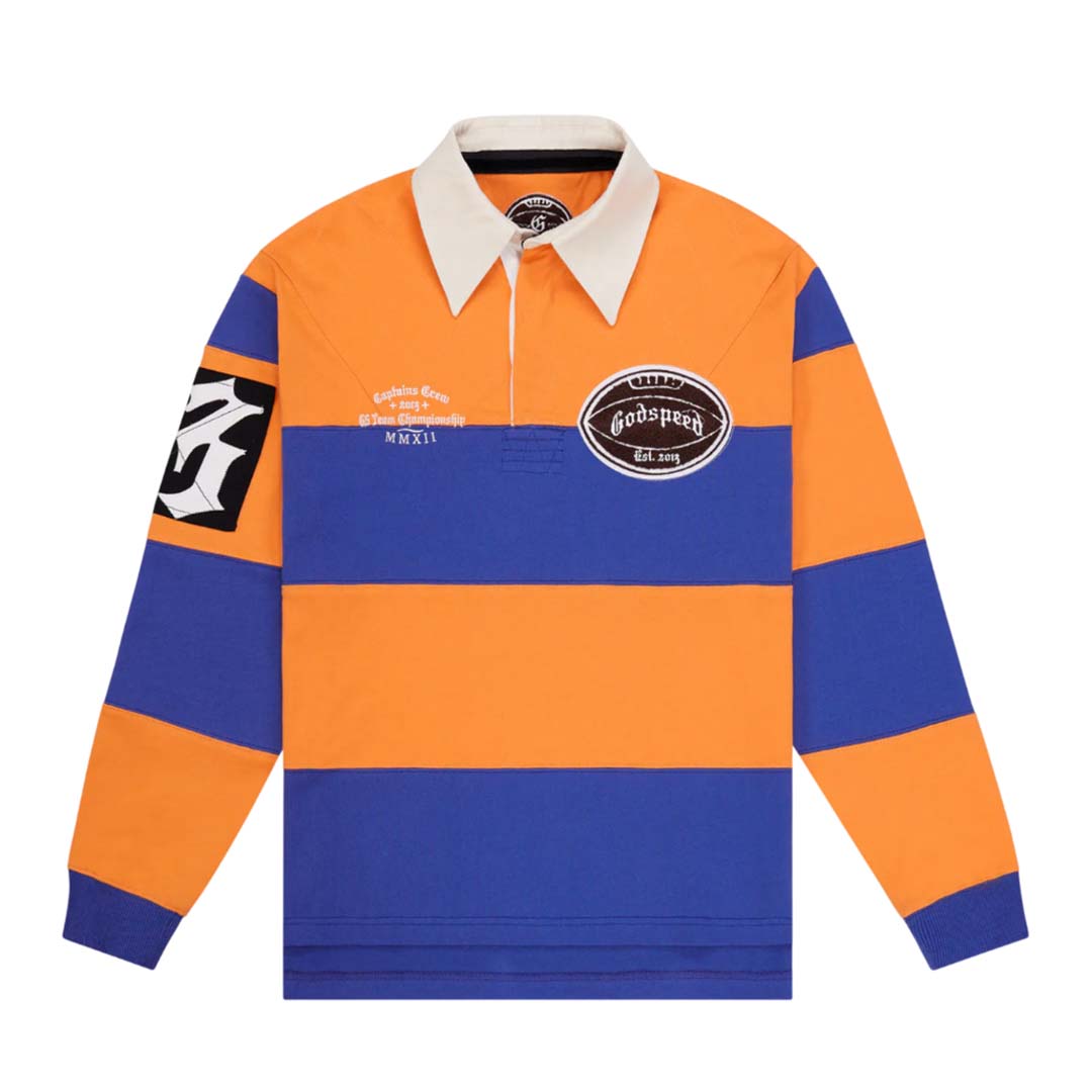 Godspeed Field Rugby Shirt Orange Blue by Godspeed - NWAHype No.1 for streetwear T-Shirts in USA