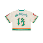 Godspeed First Down Jersey Bone Teal Orange by Godspeed - NWAHype 1 for streetwear T-Shirts in USA