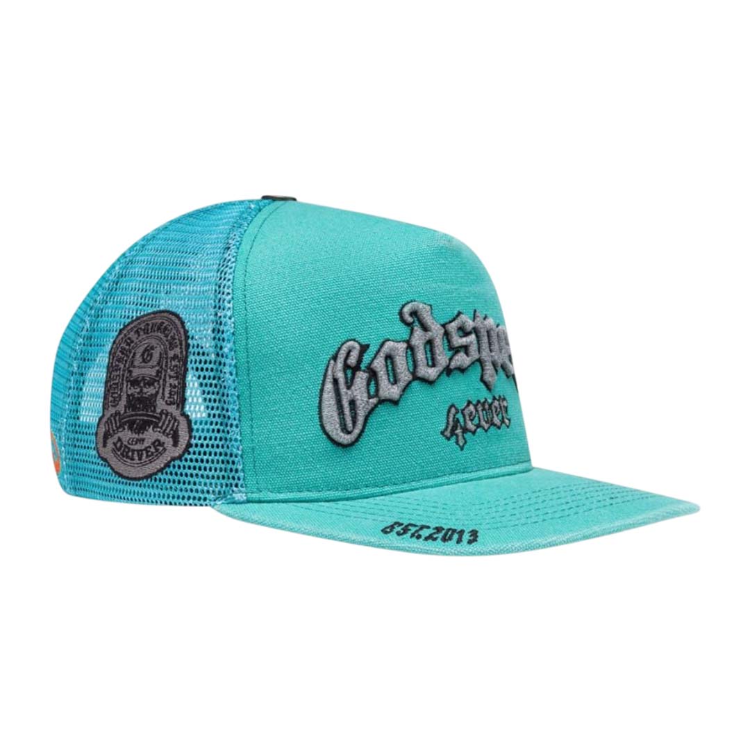Godspeed Forever Trucker Hat Teal Washed by Godspeed - NWAHYPE No.1 for streetwear Hats in USA