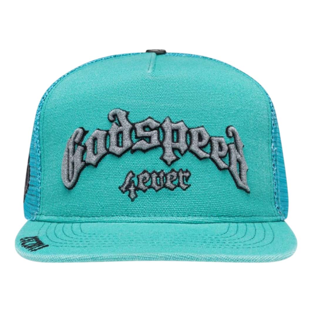 Godspeed Forever Trucker Hat Teal Washed by Godspeed - NWAHYPE No.1 for streetwear Hats in USA