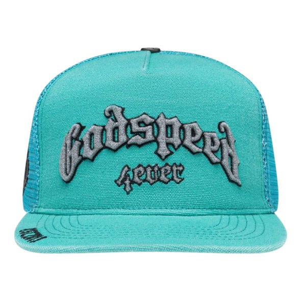 Godspeed Forever Trucker Hat Teal Washed by Godspeed - NWAHYPE No.1 for streetwear Hats in USA
