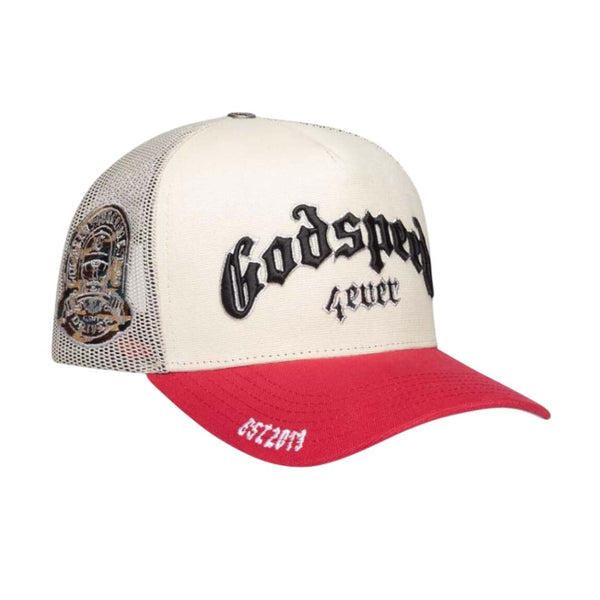 Godspeed Forever Trucker White Red Brim by Godspeed - NWAHYPE No.1 for streetwear T-Shirts in USA