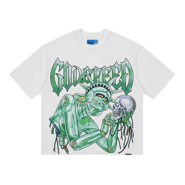 Godspeed Freedoms Protocol Tee White by Godspeed - NWAHYPE No.1 for streetwear T-Shirts in USA
