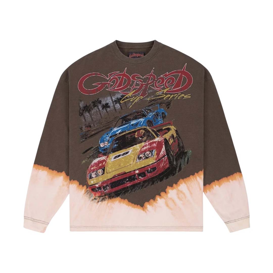 Godspeed FTW Bleached Long Sleeve Tee Brown by Godspeed - NWAHYPE No.1 for streetwear T-Shirts in USA