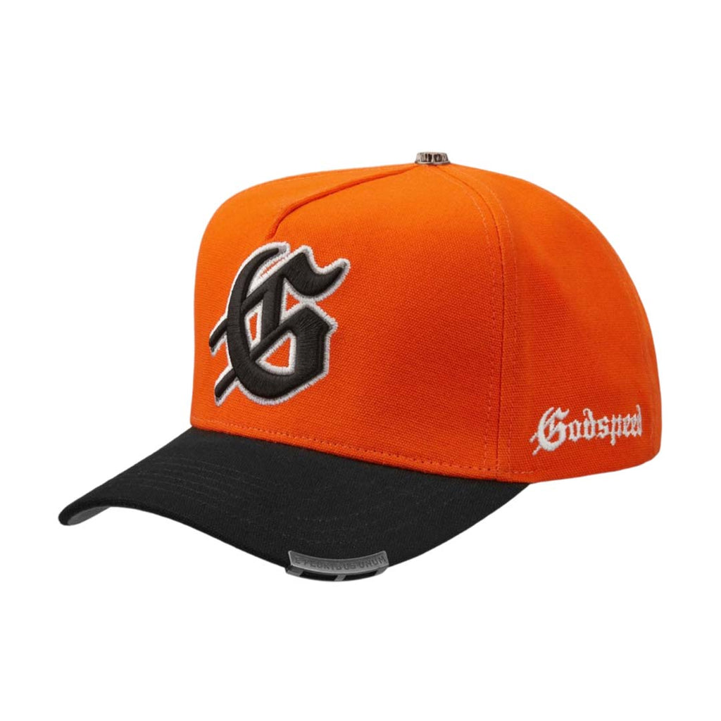 Godspeed G Logo Snapback Hat Orange Black by Godspeed - NWAHYPE No.1 for streetwear Hats in USA