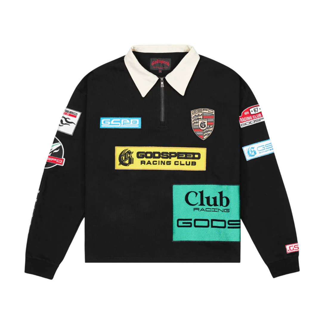 Godspeed GRC Quarter Zip Polo Black by Godspeed - NWAHype No.1 for streetwear Hoodies in USA