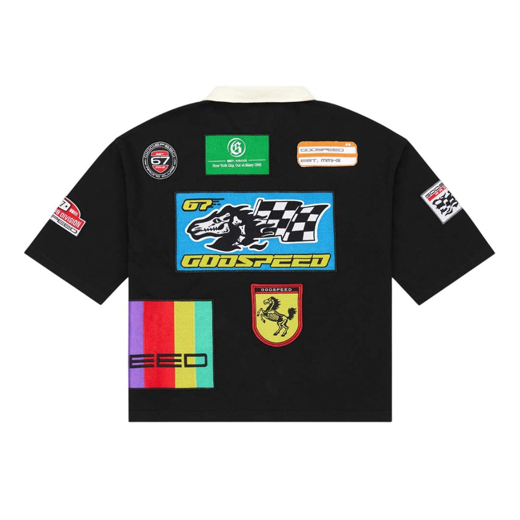 Godspeed GRC Quarter Zip Short Sleeve Polo Black by Godspeed - NWAHYPE No.1 for streetwear T-Shirts in USA