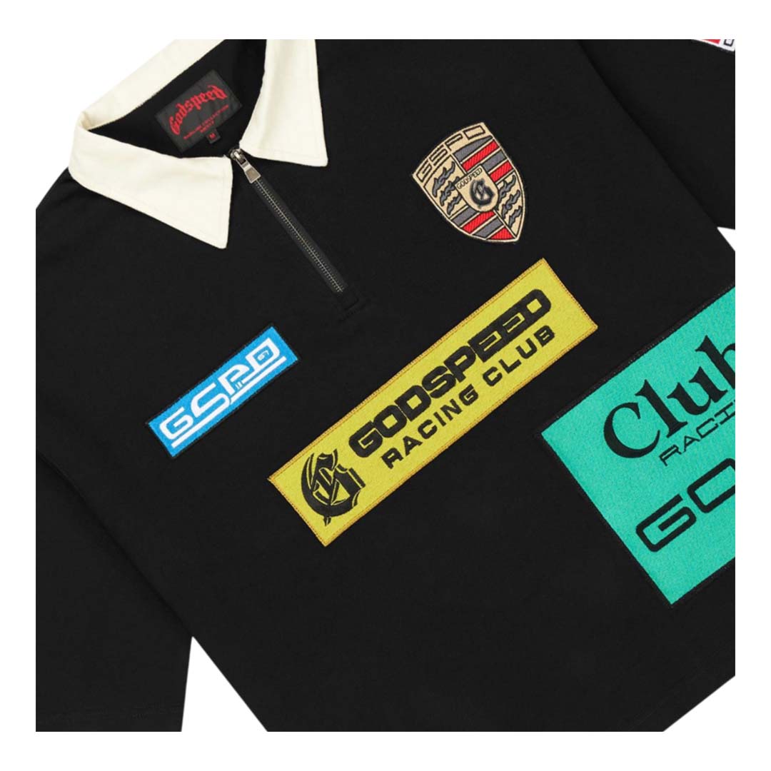 Godspeed GRC Quarter Zip Short Sleeve Polo Black by Godspeed - NWAHYPE No.1 for streetwear T-Shirts in USA
