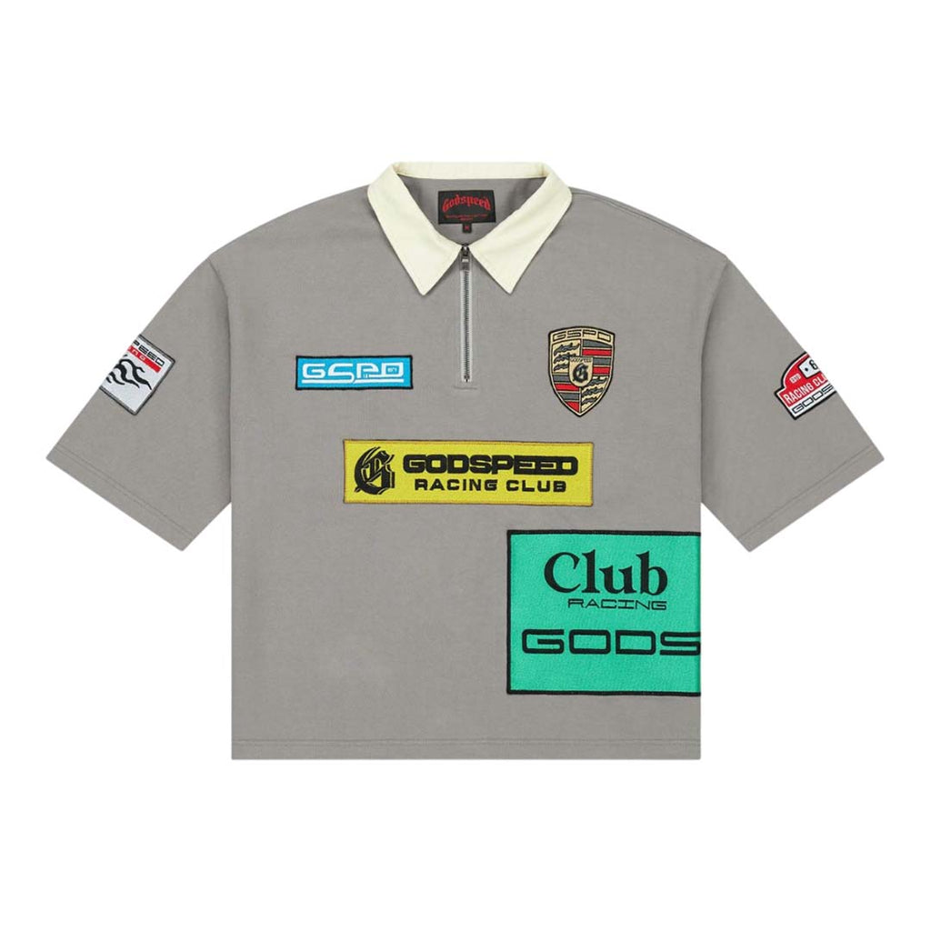 Godspeed GRC Quarter Zip Short Sleeve Polo Grey by Godspeed - NWAHYPE No.1 for streetwear T-Shirts in USA