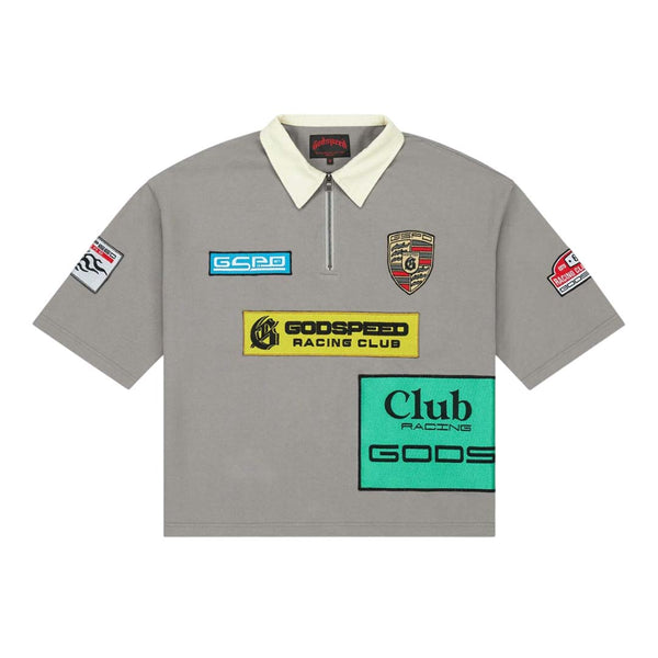 Godspeed GRC Quarter Zip Short Sleeve Polo Grey by Godspeed - NWAHYPE No.1 for streetwear T-Shirts in USA