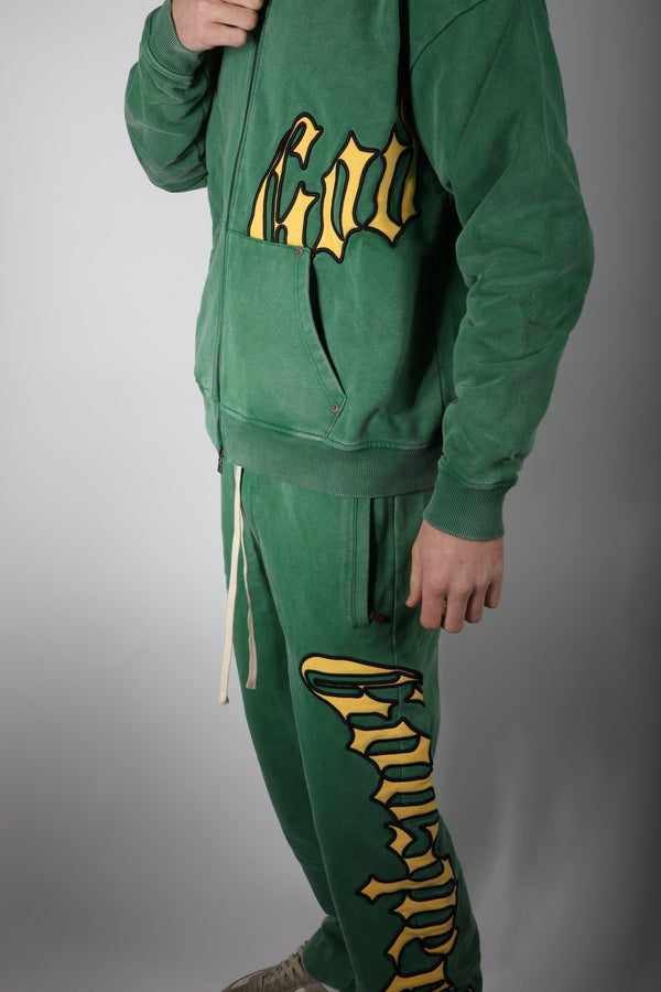 Godspeed Green Yellow Sweatsuit Hoodies & Sweatpants Set by Godspeed - NWAHYPE No.1 for streetwear Hoodies in USA