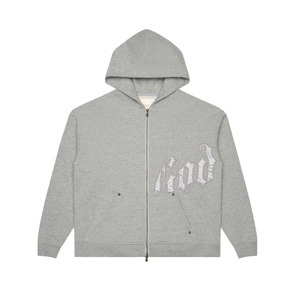 Godspeed Grey Silver Satin Sweatsuit Hoodie & Sweatpants Set by Godspeed - NWAHype 1 for streetwear Hoodies in USA