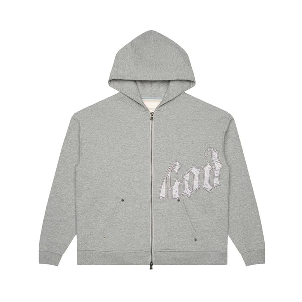 Godspeed Grey Silver Satin Sweatsuit Hoodie & Sweatpants Set by Godspeed - NWAHype 1 for streetwear Hoodies in USA
