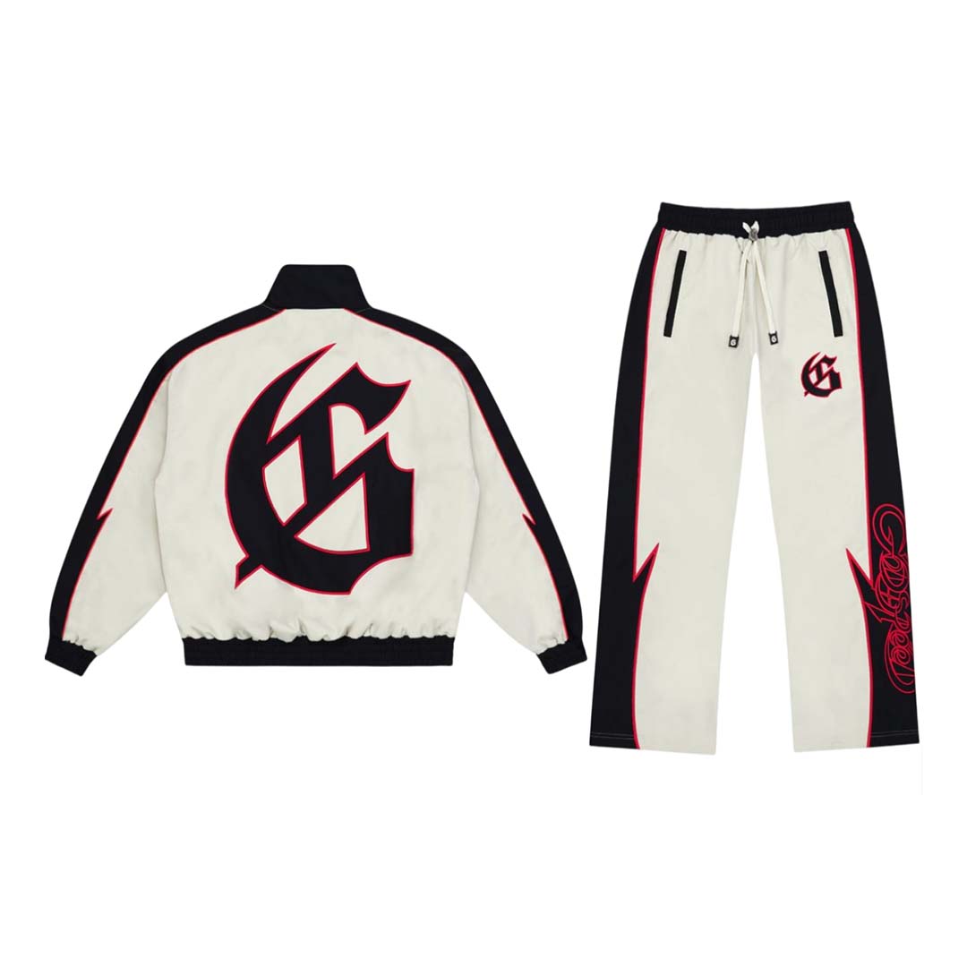 Godspeed GT Tracksuit White Red by Godspeed - NWAHYPE No.1 for streetwear Hoodies in USA