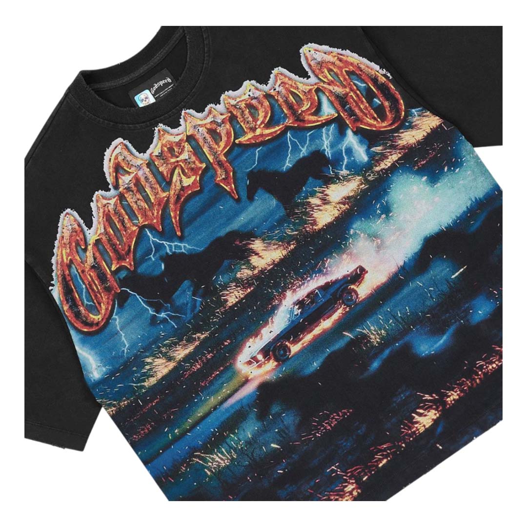 Godspeed Horsepower Tee Black by Godspeed - NWAHYPE No.1 for streetwear T-Shirts in USA