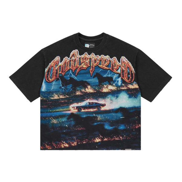 Godspeed Horsepower Tee Black by Godspeed - NWAHYPE No.1 for streetwear T-Shirts in USA