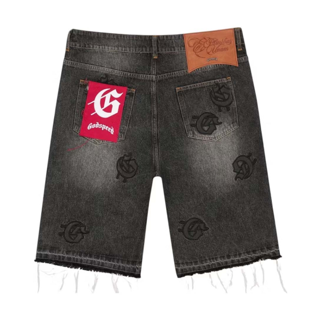Godspeed Infinity Denim Shorts Black by Godspeed - NWAHYPE No.1 for streetwear Shorts in USA