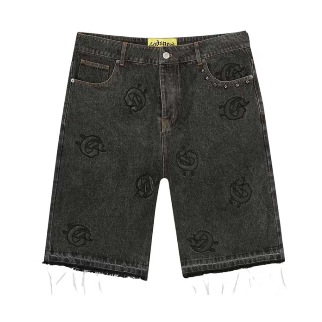 Godspeed Infinity Denim Shorts Black by Godspeed - NWAHYPE No.1 for streetwear Shorts in USA