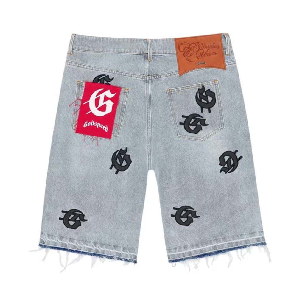 Godspeed Infinity Denim Shorts Blue by Godspeed - NWAHYPE No.1 for streetwear Shorts in USA