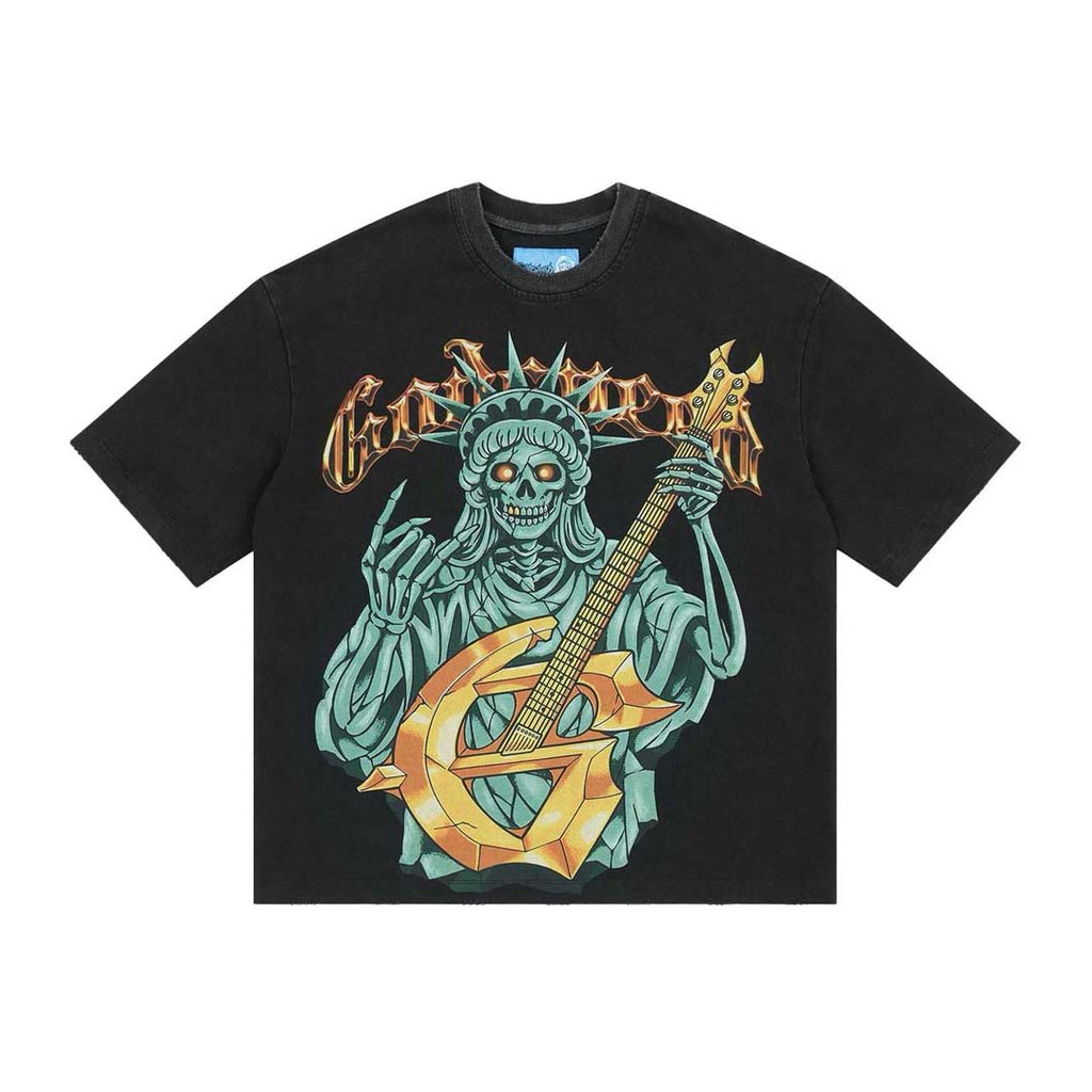 Godspeed Liberty Rock Tee Black by Godspeed - NWAHYPE No.1 for streetwear T-Shirts in USA