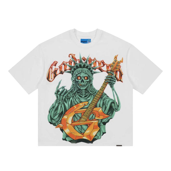 Godspeed Liberty Rock Tee White by Godspeed - NWAHYPE No.1 for streetwear T-Shirts in USA