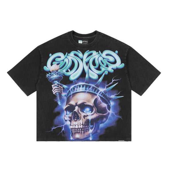 Godspeed Liberty Tears Black Tee by Godspeed - NWAHYPE No.1 for streetwear T-Shirts in USA