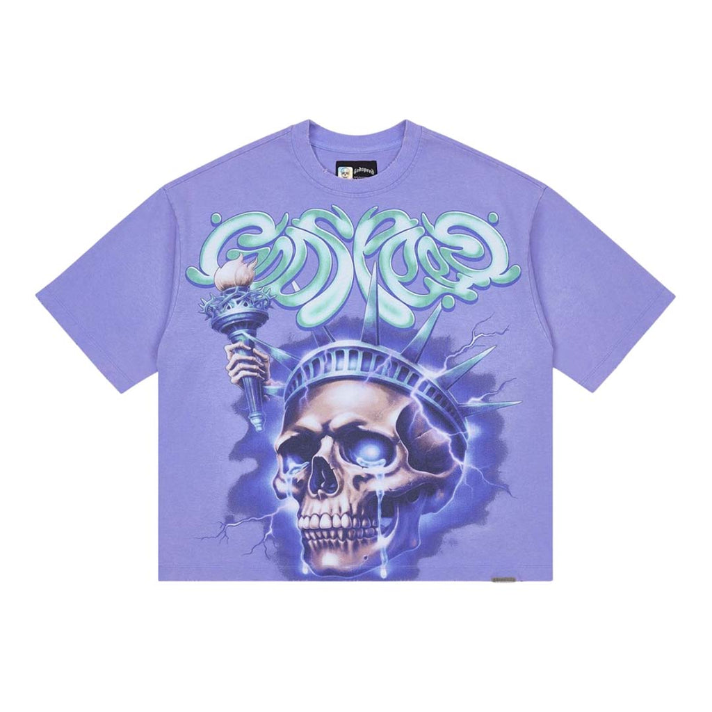 Godspeed Liberty Tears Purple Tee by Godspeed - NWAHYPE No.1 for streetwear T-Shirts in USA