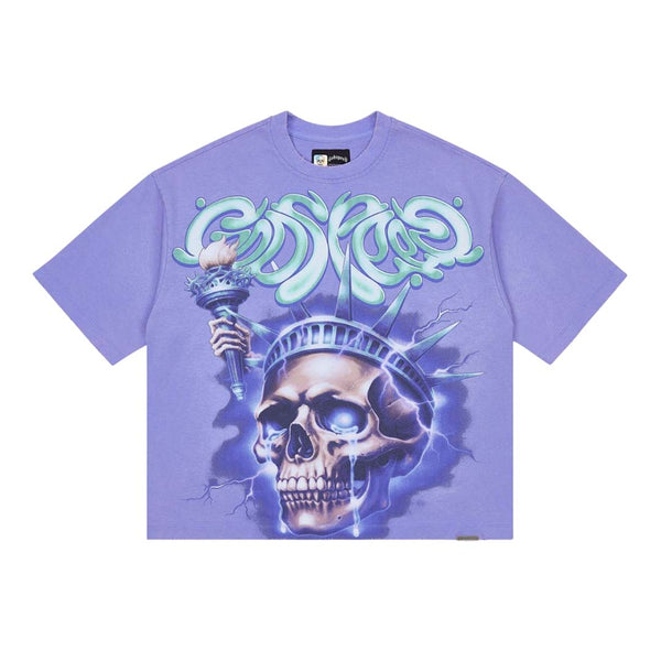 Godspeed Liberty Tears Purple Tee by Godspeed - NWAHYPE No.1 for streetwear T-Shirts in USA